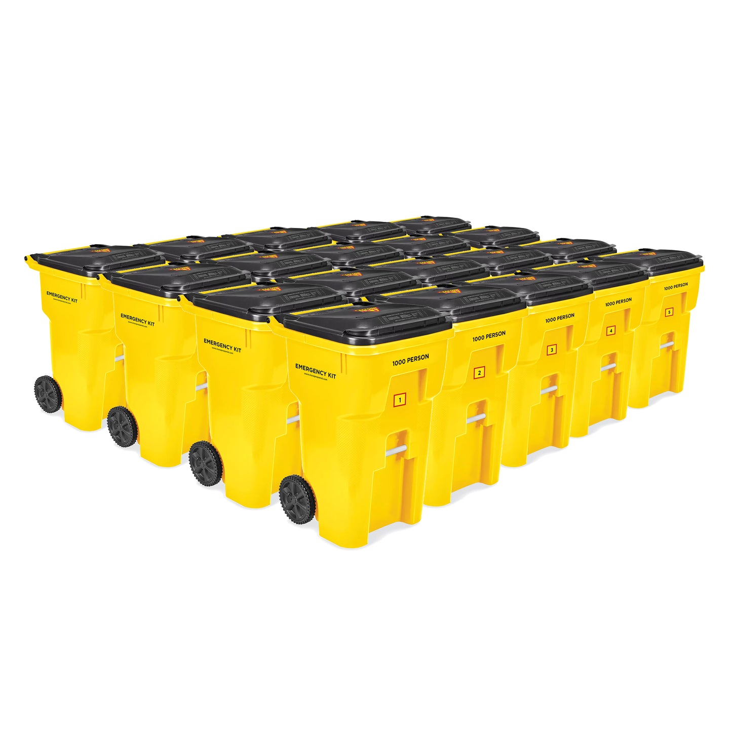 GSA - 1,000 Person Survival Kit in Rolling Bin