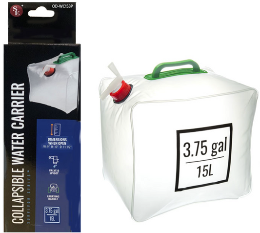 3.75 gal collapsible water carrier with box