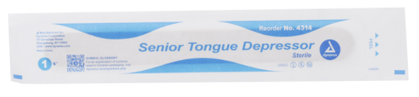 Dynarex 4314 6" Senior Sterile Tongue Depressor