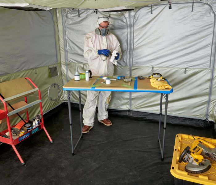E-Z UP Emergency Medical Containment Cube - Limeade