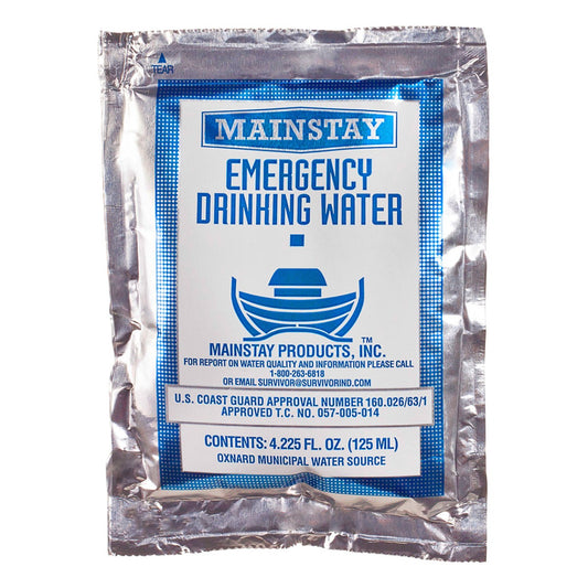 Mainstay emergency drinking water pouch