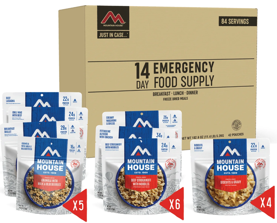 Mountain House Just in Case - 14 Day Emergency Food Supply Kit