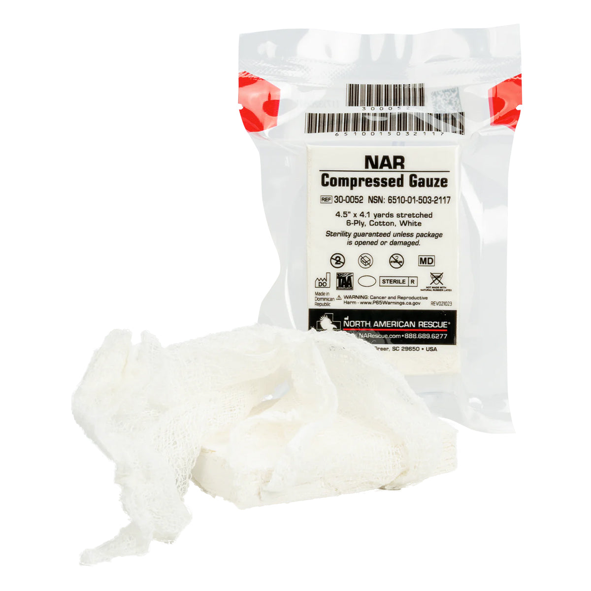NAR Compressed Gauze - 4.5" x 4.1 yd