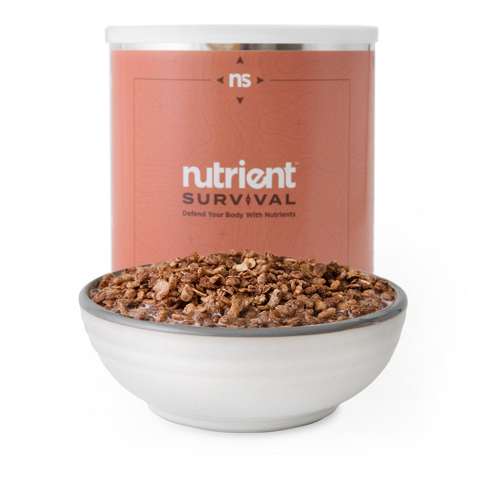 Nutrient Survival Chocolate Grain Crunch in #10 Can