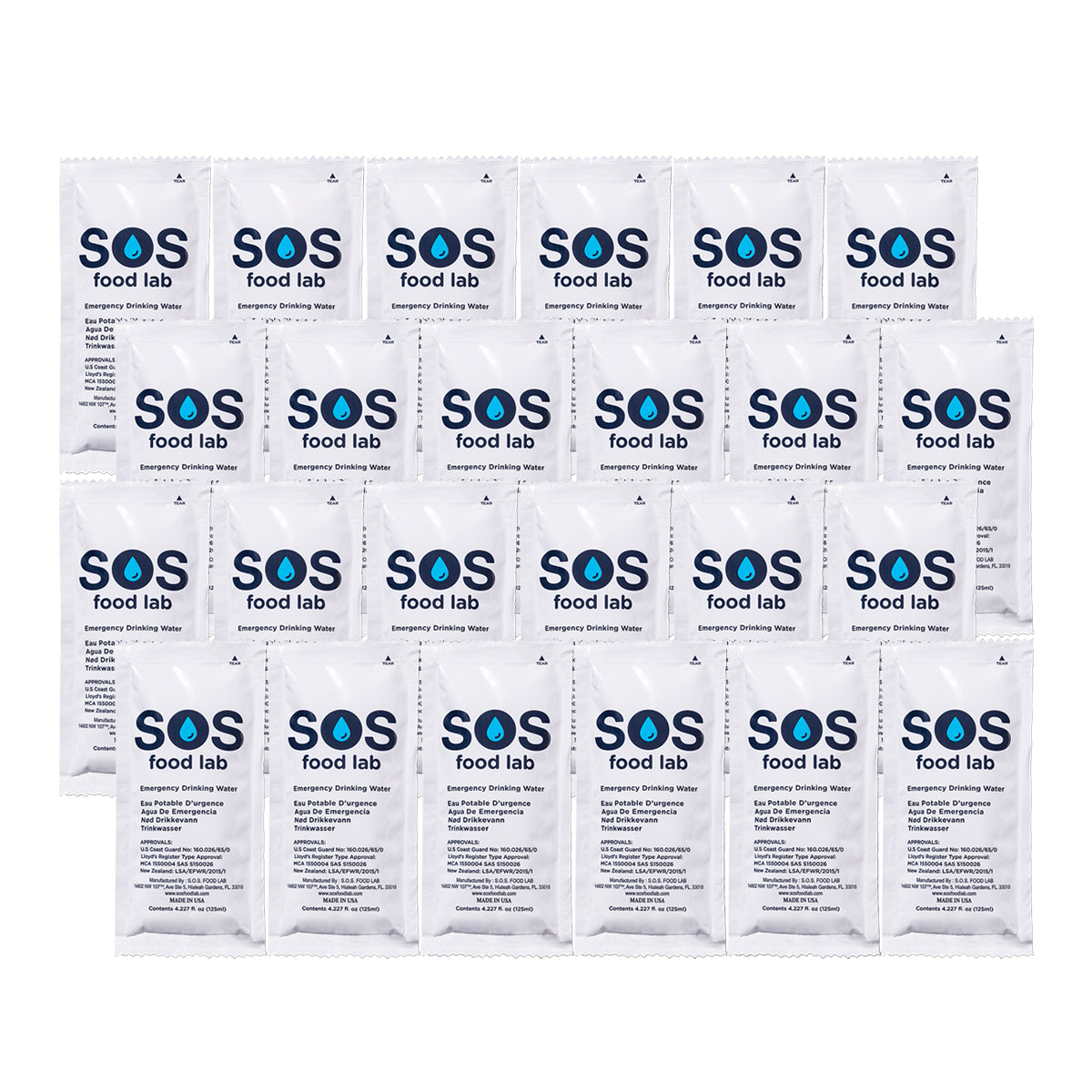GSA SOS Emergency Drinking Water - Pack of 24