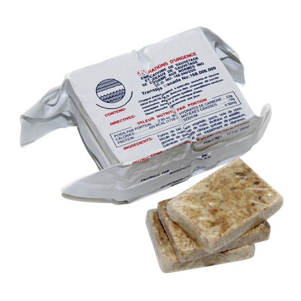 SOS Food Lab 2400 Calorie Bar in white wrapper with 3 inner bars