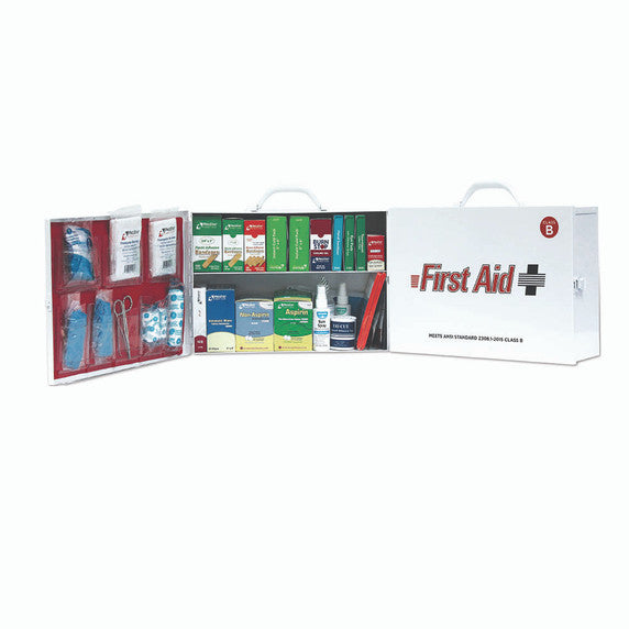 ANSI Class A 2 Shelf First Aid Cabinet with contents