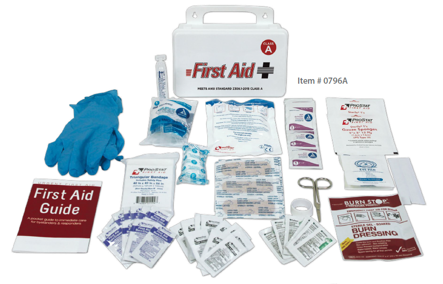 ANSI Class A 10 Person First Aid Kit with contents