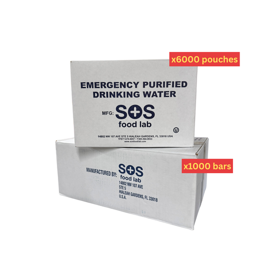 Emergency Food & Water Supply Bundle - 1000 Person