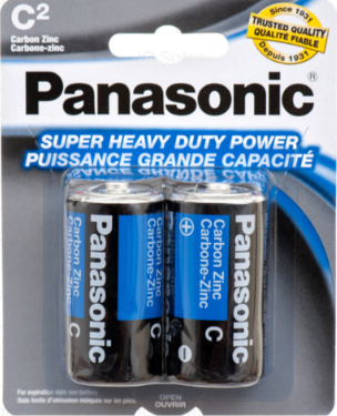 C Heavy Duty Batteries Panasonic - Shortened Shelf Life