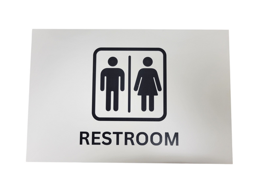 12" x 18” Restroom Sign