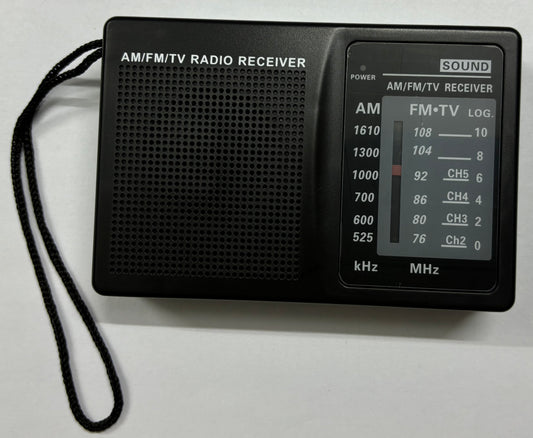 AM/FM Portable Radio with Batteries