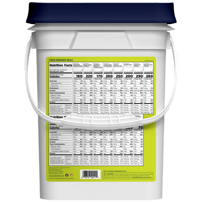 2-Week 1-Person Emergency Food Supply Kit, 119 Servings