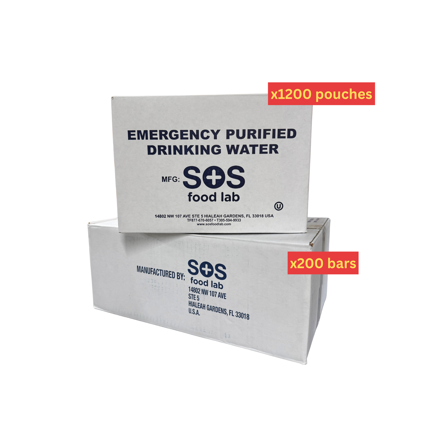 Emergency Food & Water Supply Bundle - 200 Person
