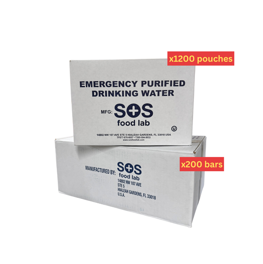 Emergency Food & Water Supply Bundle - 200 Person