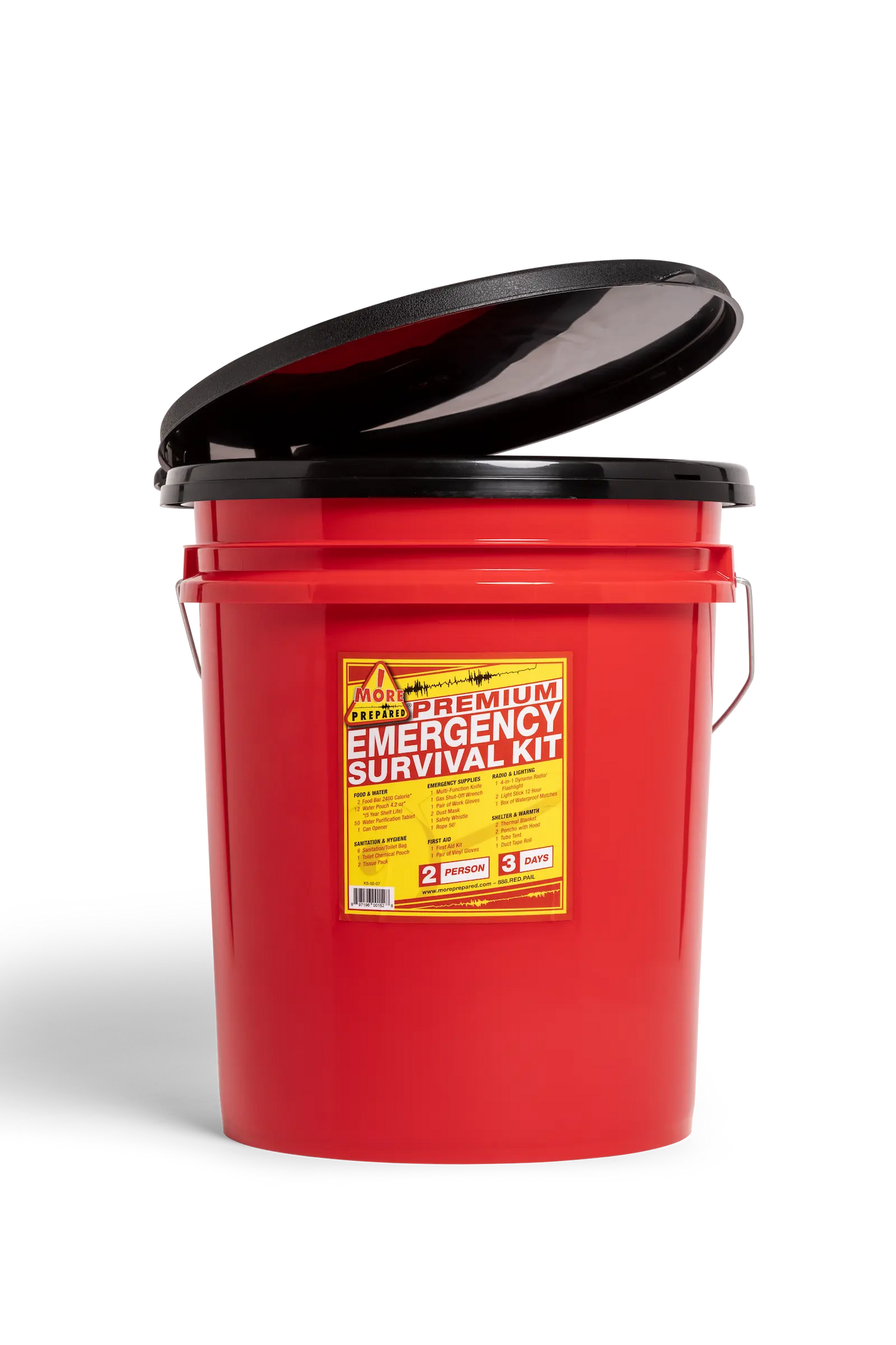 2 Person Home Survival Kit - Premium with Seat