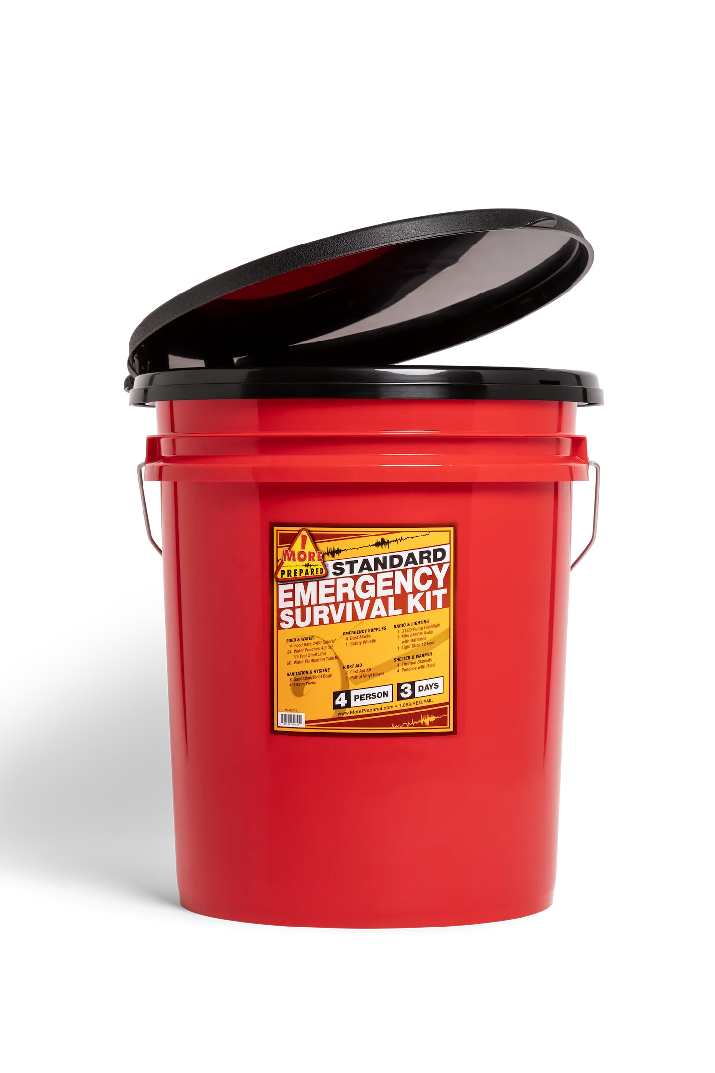 4 Person Home Survival Kit - Standard with Seat