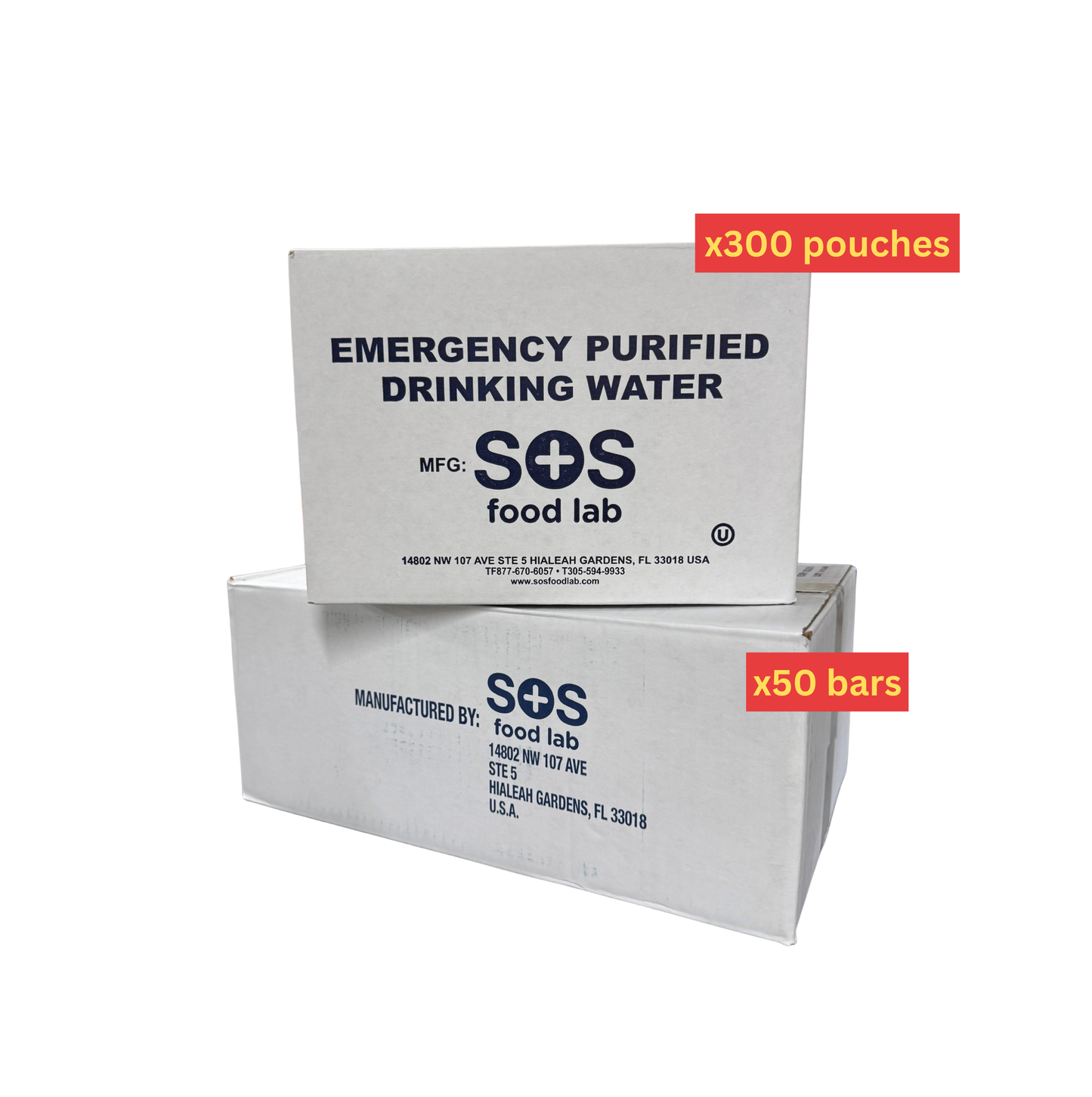 Emergency Food & Water Supply Bundle - 50 Person
