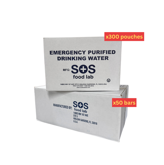 Emergency Food & Water Supply Bundle - 50 Person