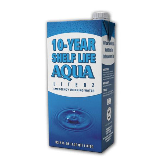 Aqua Literz 10 Year Shelf Life Emergency Drinking Water