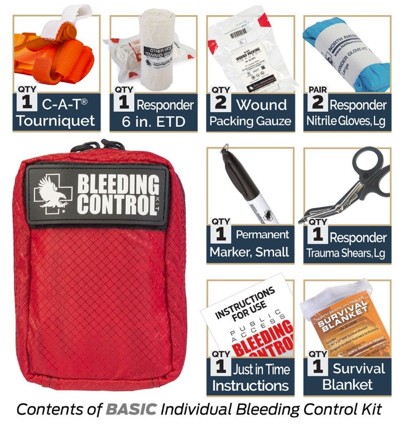 NAR Public Access Bleeding Control 8-Pack - Nylon Case