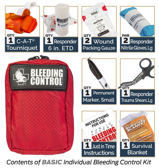 Public Access Bleeding Control 8-Pack - Nylon Case