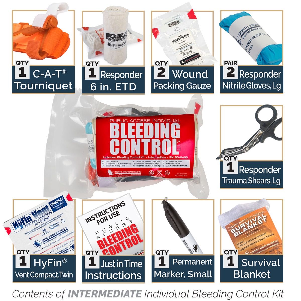 North American Rescue Bleeding Control Station - Intermediate