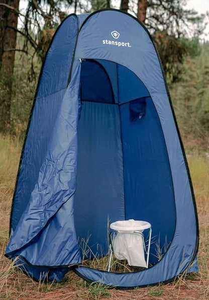 Blue Pop-Up Privacy Shelter