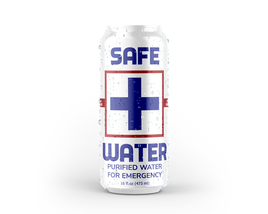 Safe Water 75 Year Shelf Life Emergency Drinking Water - 16 oz Can