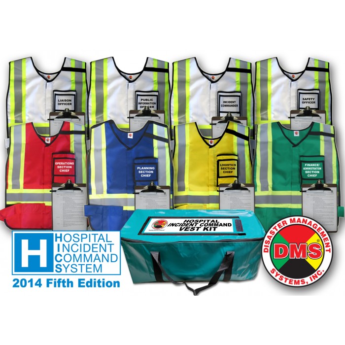 HICS 2014 Command Vest Kit for Small Hospitals - 8 Position