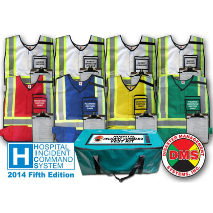 HICS 2014 Command Vest Kit for Small Hospitals - 8 Position
