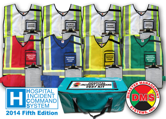 HICS 2014 Command Vest Kit for Small Hospitals - 8 Position