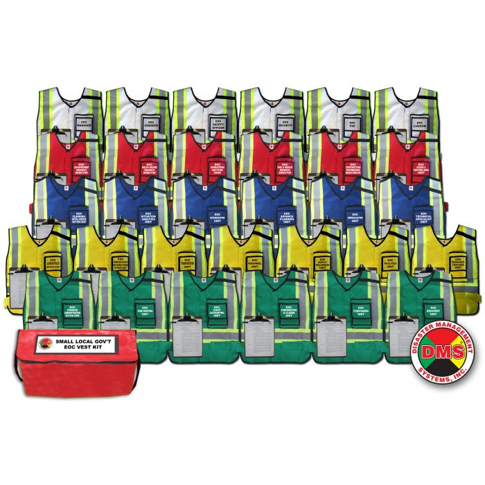 EOC Vest Kit for Small Local Government - 31 Position