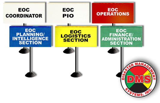 EOC Tabletop Flag Kit for Small Local Government - 6 Flags