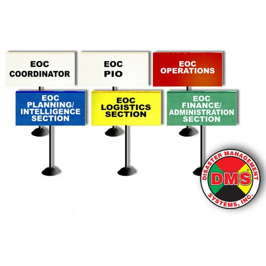 EOC Tabletop Flag Kit for Small Local Government - 6 Flags