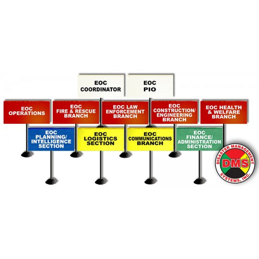 EOC Tabletop Flag Kit for Large Local Government - 11 Flags