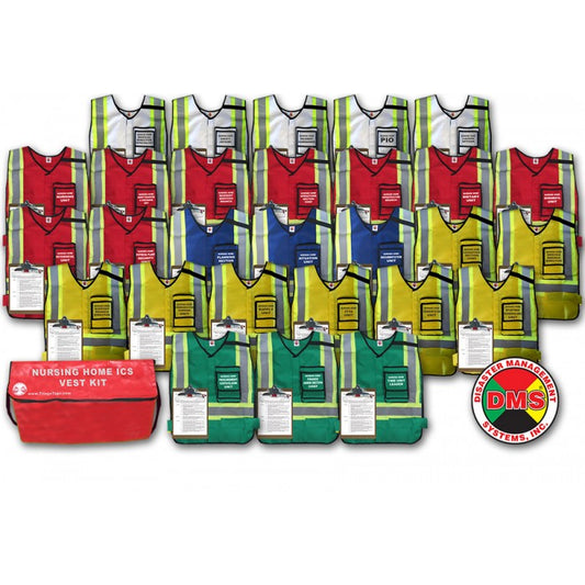 NHICS Nursing Home Incident Command Vest Kit - 28 Position
