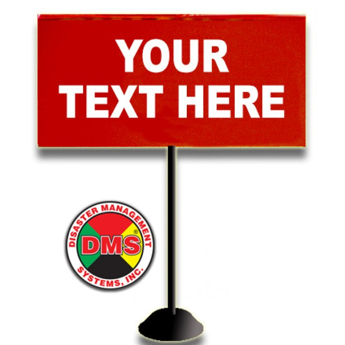 Custom Imprinted Tabletop Flag - Assorted Colors