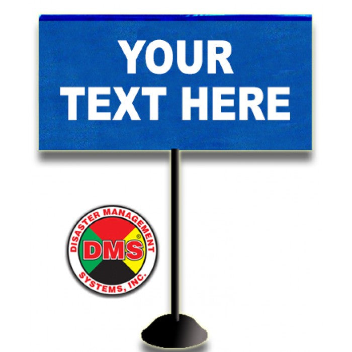 Custom Imprinted Tabletop Flag - Assorted Colors