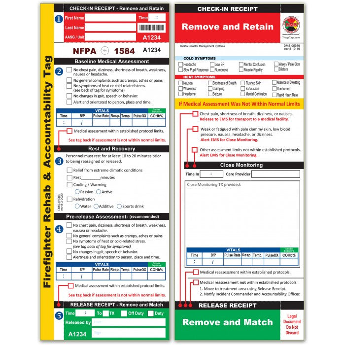 Fire REHAB Accountability System + Vest & Flag Kit