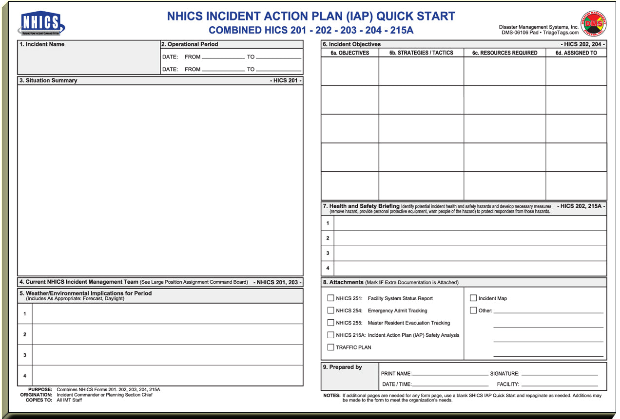 NHICS Nursing Home Incident Command Toolkit Package