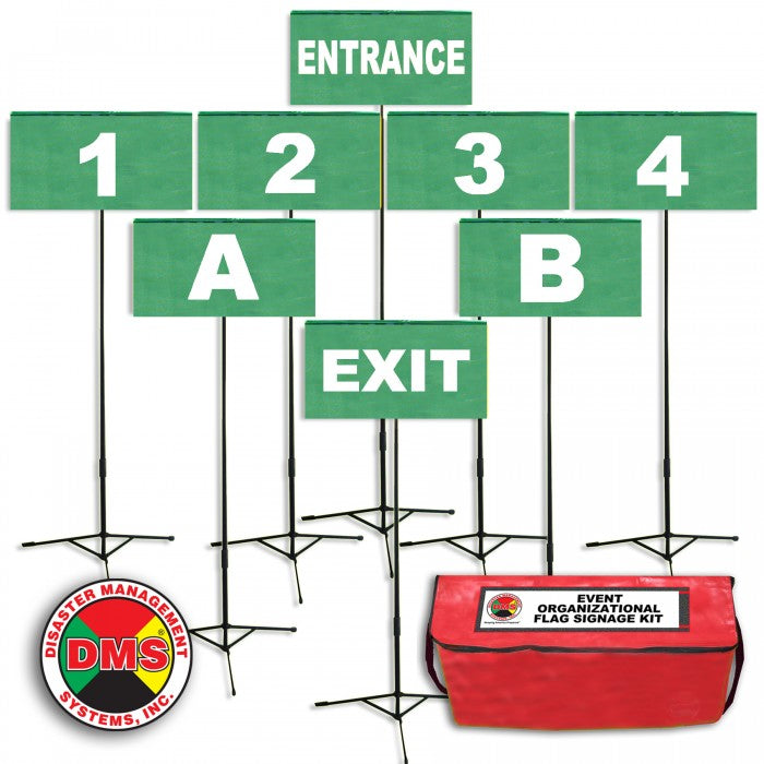 Event Organizational Flag Signage Kit (6 Colors Available)