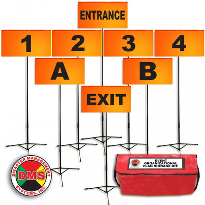 Event Organizational Flag Signage Kit (6 Colors Available)