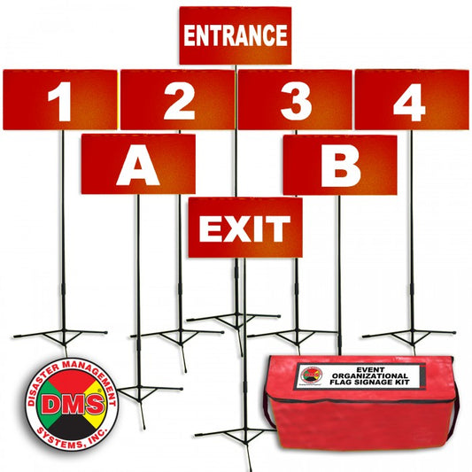 Event Organizational Flag Signage Kit (6 Colors Available)