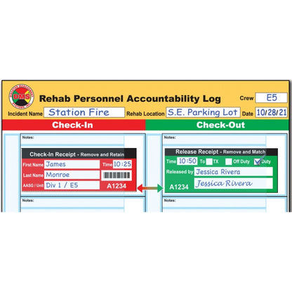 Fire REHAB Accountability System + Vest & Flag Kit