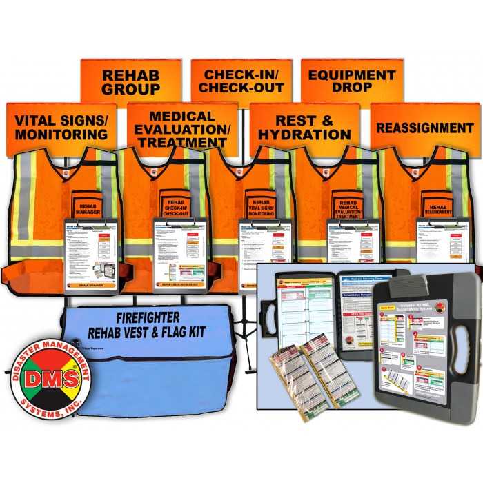 Fire REHAB Accountability System + Vest & Flag Kit