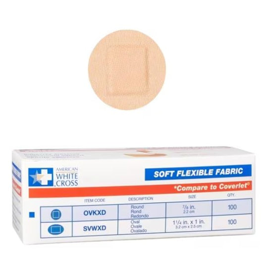 Dukal Fabric Spot Bandage 7/8" - Box of 100