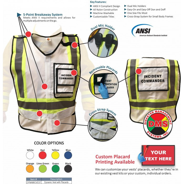 EOC Vest Kit for Small Local Government - 31 Position
