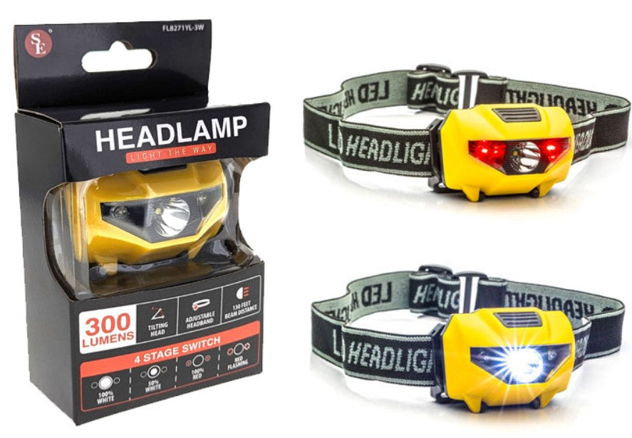Sona 300 Lumen LED Headlamp – Yellow