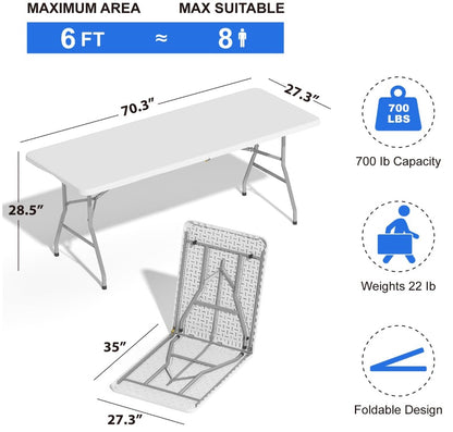 Folding Table - 6'